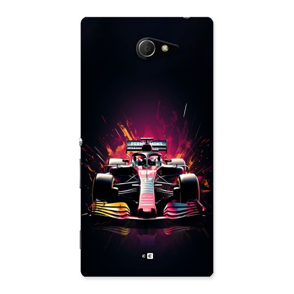 Game Racing Back Case for Xperia M2