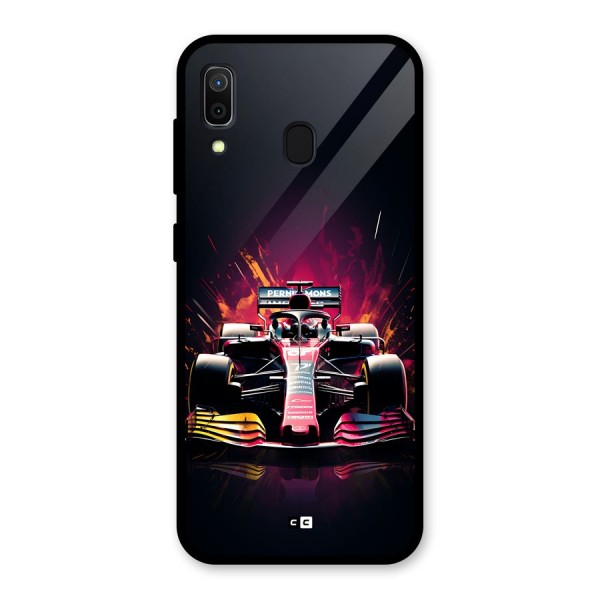 Game Racing Glass Back Case for Galaxy A30