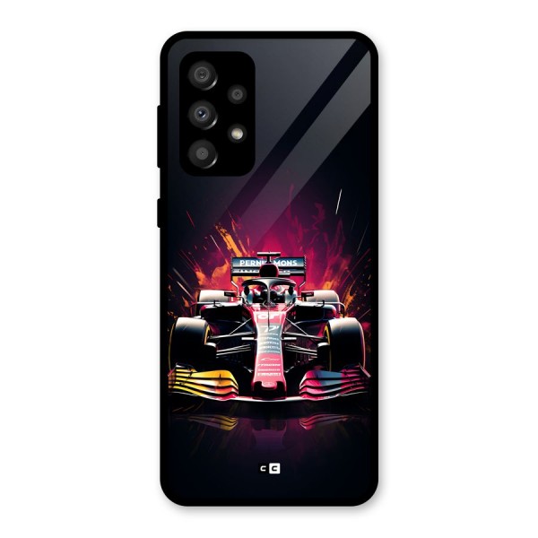 Game Racing Glass Back Case for Galaxy A32