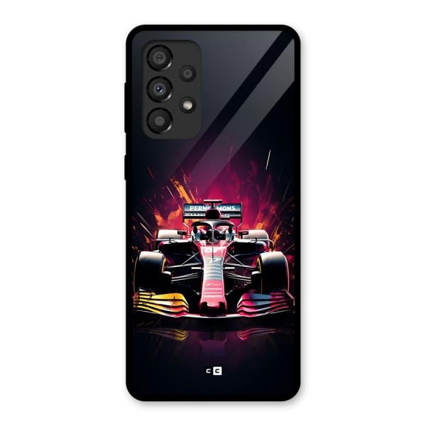 Game Racing Glass Back Case for Galaxy A33 5G