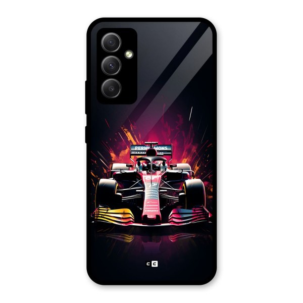 Game Racing Glass Back Case for Galaxy A34