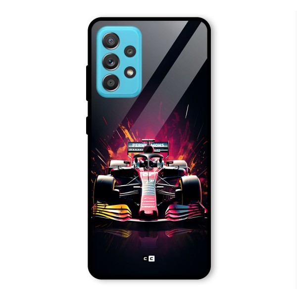 Game Racing Glass Back Case for Galaxy A52