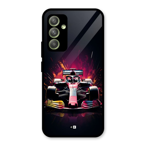 Game Racing Glass Back Case for Galaxy A54