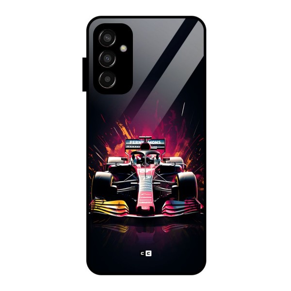 Game Racing Glass Back Case for Galaxy F13