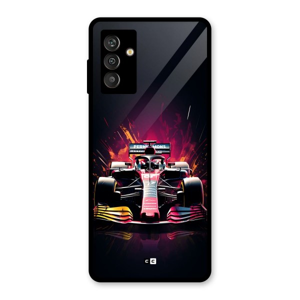 Game Racing Glass Back Case for Galaxy M13