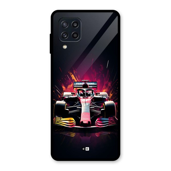 Game Racing Glass Back Case for Galaxy M32