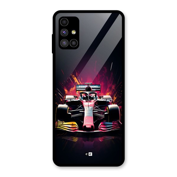 Game Racing Glass Back Case for Galaxy M51