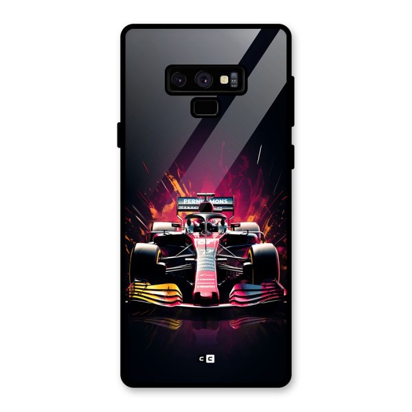 Game Racing Glass Back Case for Galaxy Note 9