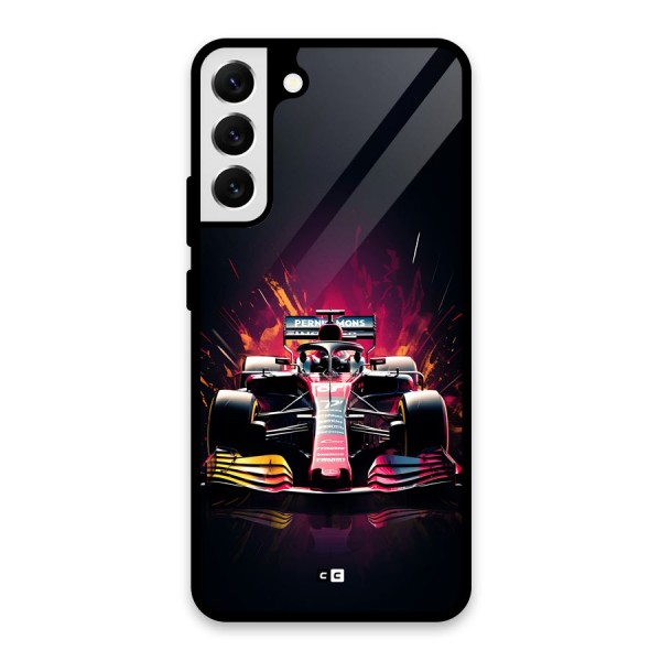 Game Racing Glass Back Case for Galaxy S22 Plus 5G