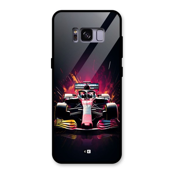 Game Racing Glass Back Case for Galaxy S8