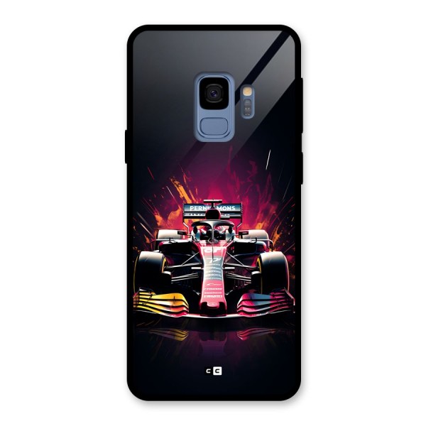 Game Racing Glass Back Case for Galaxy S9