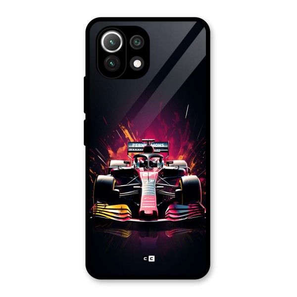 Game Racing Glass Back Case for Mi 11 Lite