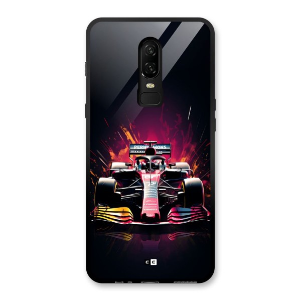 Game Racing Glass Back Case for OnePlus 6