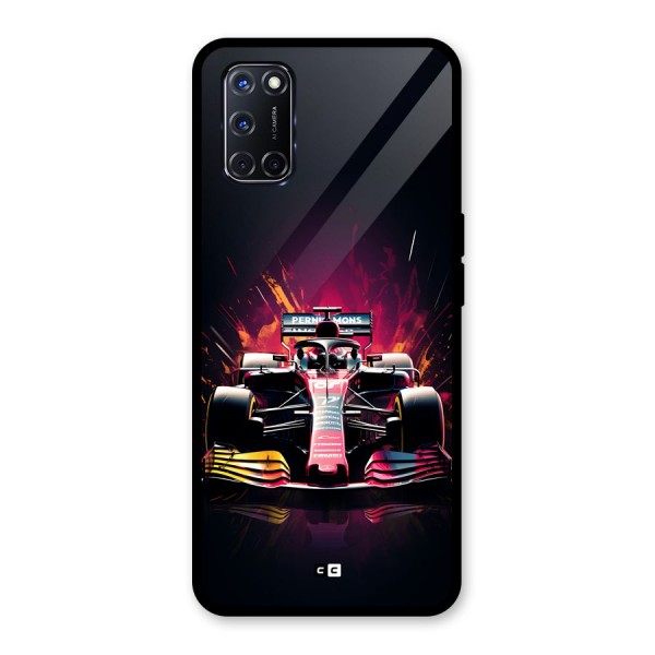 Game Racing Glass Back Case for Oppo A52