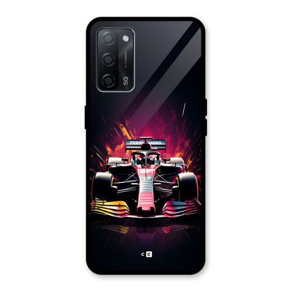 Game Racing Glass Back Case for Oppo A53s 5G