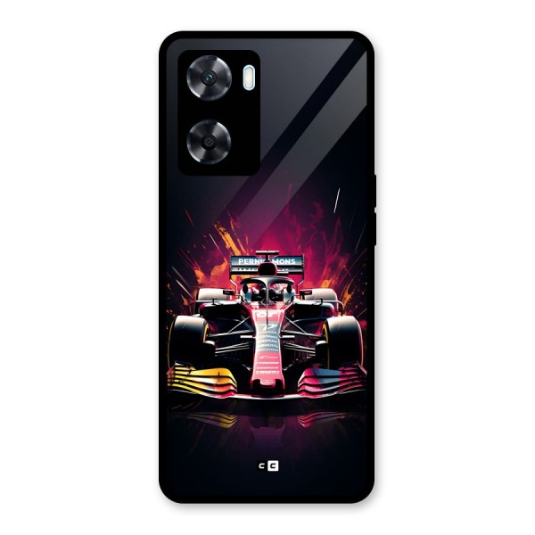 Game Racing Glass Back Case for Oppo A77