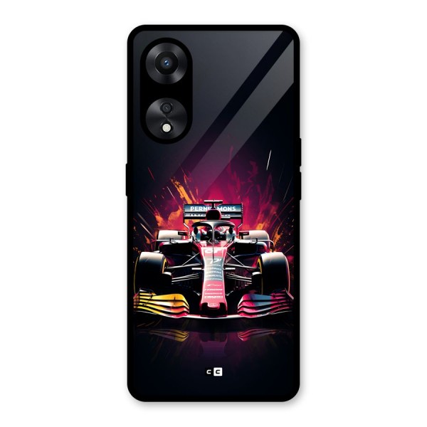 Game Racing Glass Back Case for Oppo A78