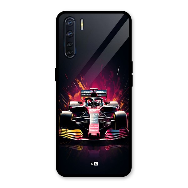 Game Racing Glass Back Case for Oppo F15