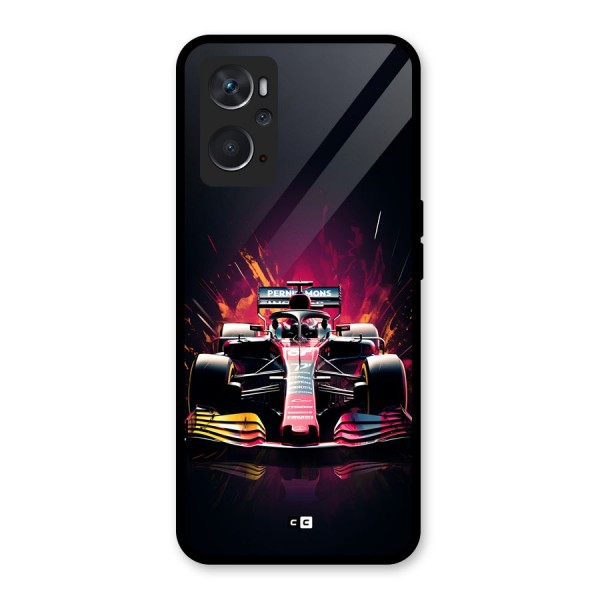 Game Racing Glass Back Case for Oppo K10 4G