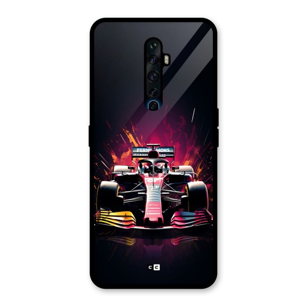 Game Racing Glass Back Case for Oppo Reno2 F