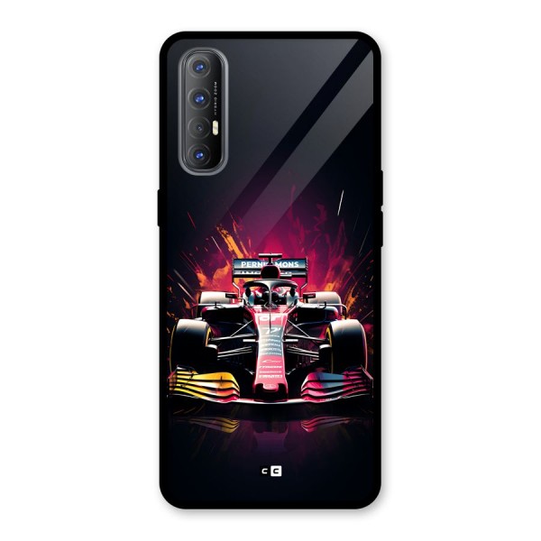 Game Racing Glass Back Case for Oppo Reno3 Pro