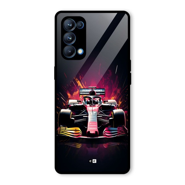 Game Racing Glass Back Case for Oppo Reno5 Pro 5G