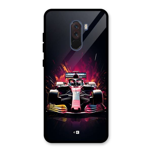 Game Racing Glass Back Case for Poco F1