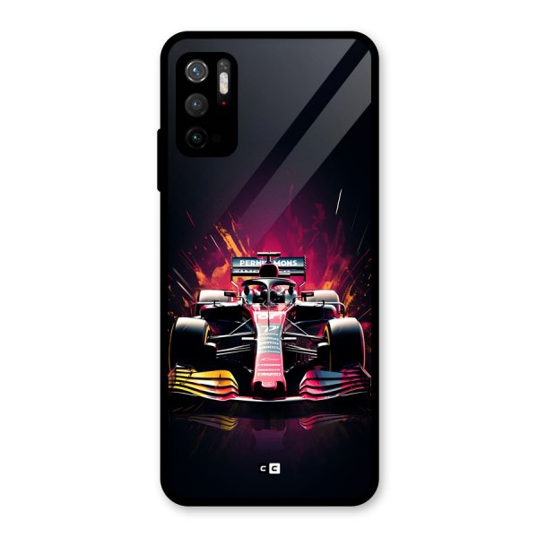 Game Racing Glass Back Case for Poco M3 Pro 5G