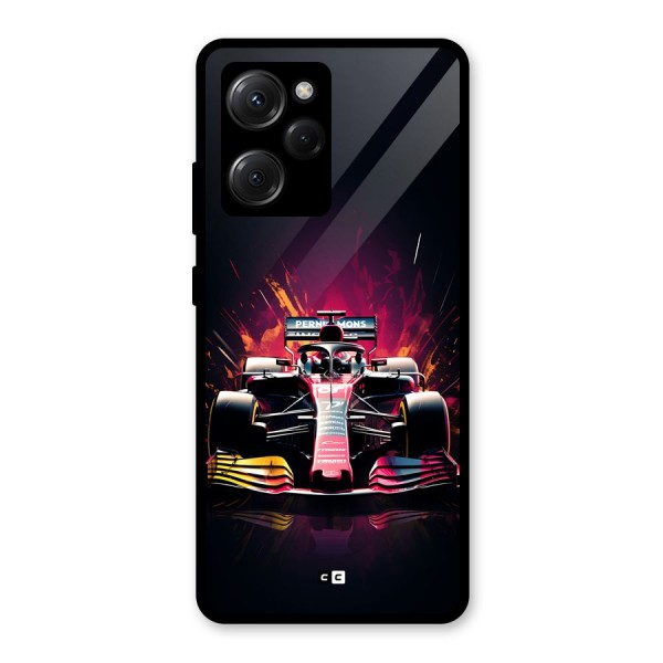 Game Racing Glass Back Case for Poco X5 Pro