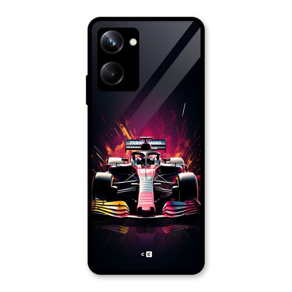 Game Racing Glass Back Case for Realme 10 Pro