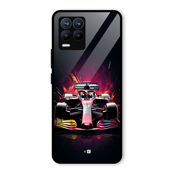 Game Racing Glass Back Case for Realme 8 Pro