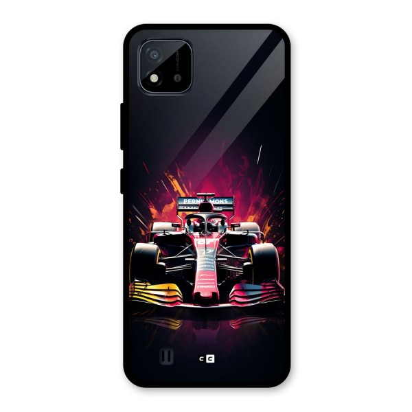 Game Racing Glass Back Case for Realme C11 2021