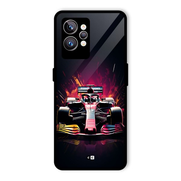 Game Racing Glass Back Case for Realme GT2 Pro