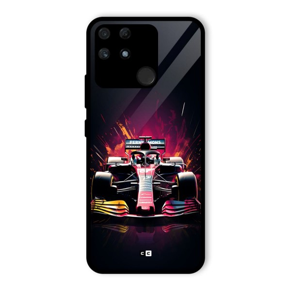 Game Racing Glass Back Case for Realme Narzo 50A