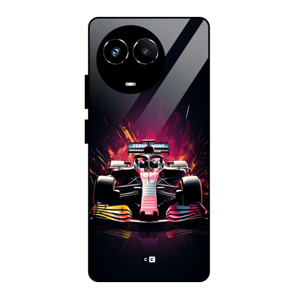 Game Racing Glass Back Case for Realme Narzo 60X