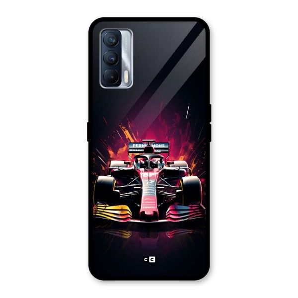 Game Racing Glass Back Case for Realme X7