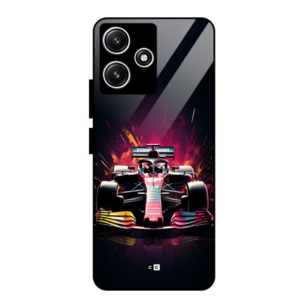 Game Racing Glass Back Case for Redmi 12 5G