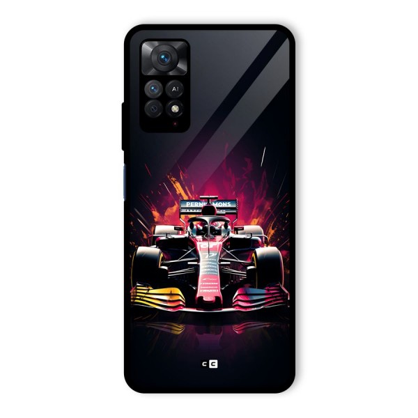 Game Racing Glass Back Case for Redmi Note 11 Pro