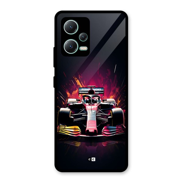 Game Racing Glass Back Case for Redmi Note 12 5G