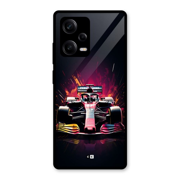 Game Racing Glass Back Case for Redmi Note 12 Pro