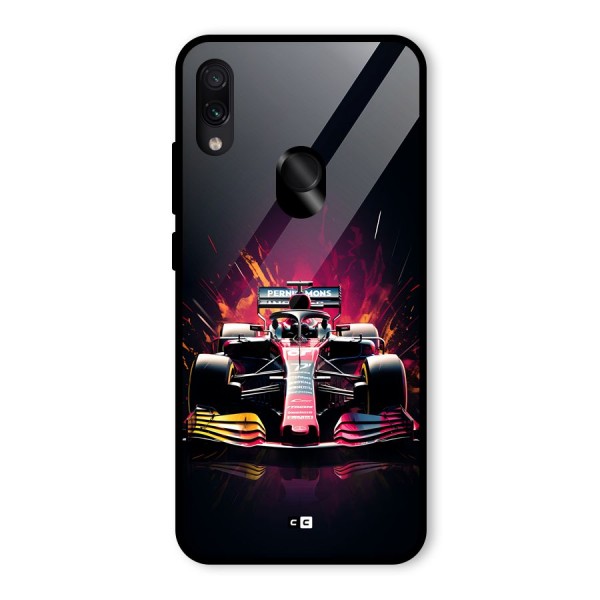 Game Racing Glass Back Case for Redmi Note 7