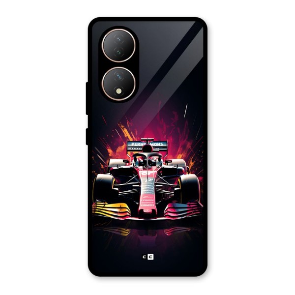 Game Racing Glass Back Case for Vivo T2