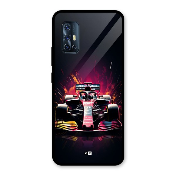 Game Racing Glass Back Case for Vivo V17