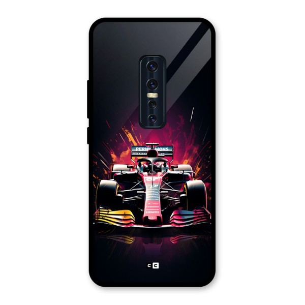 Game Racing Glass Back Case for Vivo V17 Pro