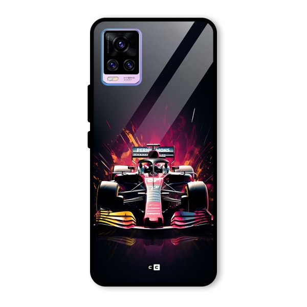 Game Racing Glass Back Case for Vivo V20 Pro