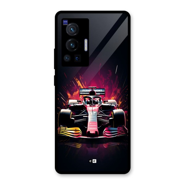 Game Racing Glass Back Case for Vivo X70 Pro