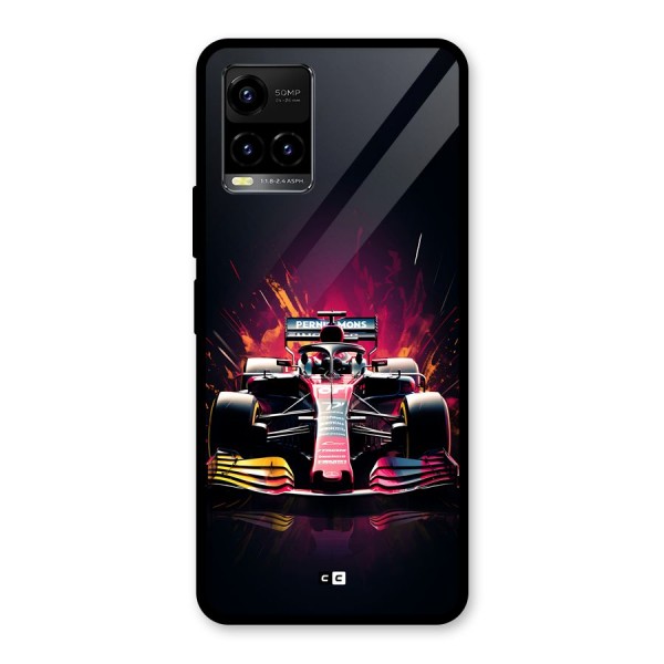 Game Racing Glass Back Case for Vivo Y21A