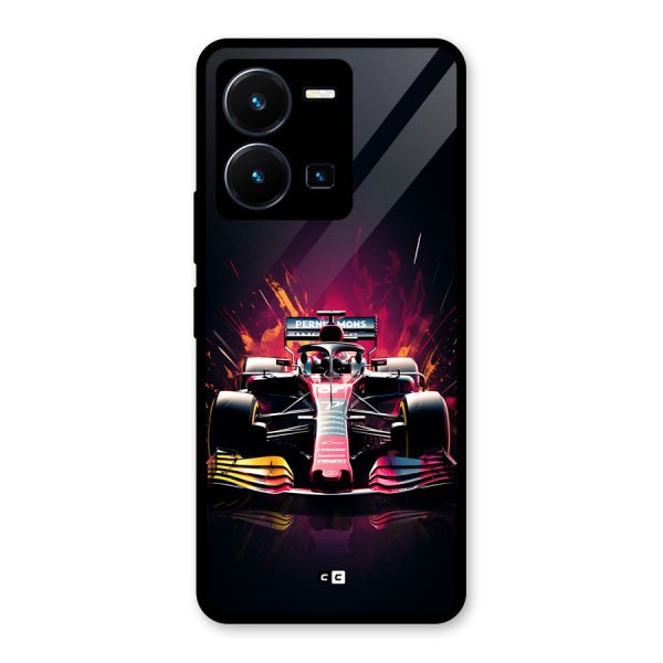 Game Racing Glass Back Case for Vivo Y35