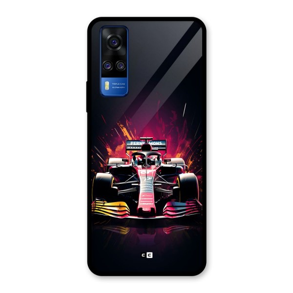 Game Racing Glass Back Case for Vivo Y51