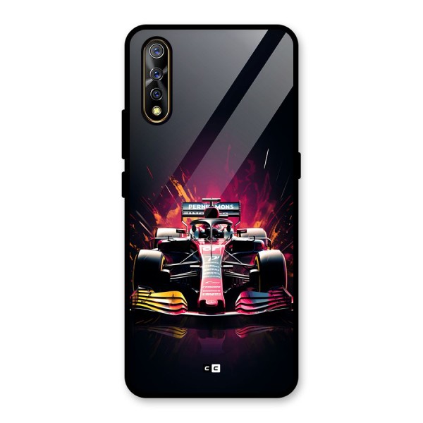 Game Racing Glass Back Case for Vivo Z1x